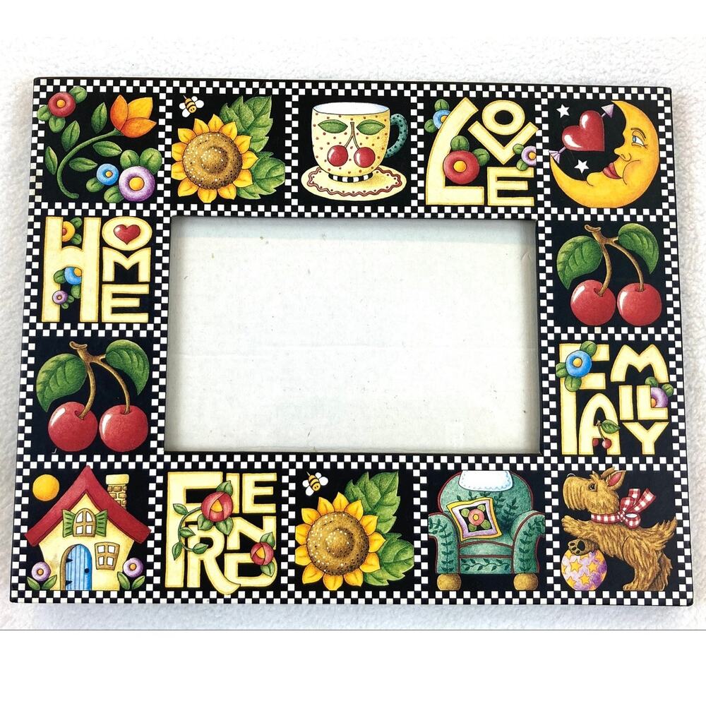 Mary Engelbreit Frame Photo Home Love Family Friend EUC